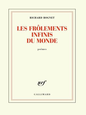 cover image of Les frôlements infinis du monde